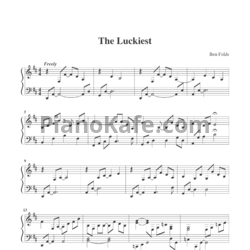 Ноты Ben Folds - The Luckiest - предпросмотр