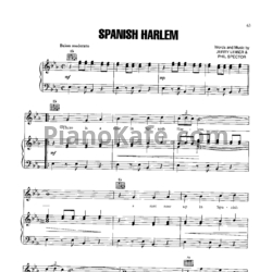 Ноты Aretha Franklin - Spanish harlem - предпросмотр