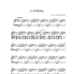 Ноты Fabrizio Paterlini - L’attesa - предпросмотр