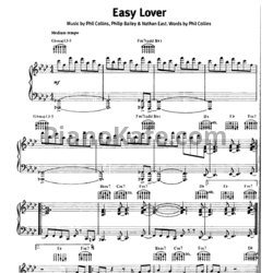Ноты Phil Collins - Easy lover - предпросмотр