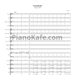 Ноты Toygar Isikli - Unutamam (Партитура и партии) - предпросмотр