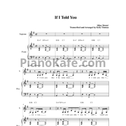 Ноты Idina Menzel - If I told you - предпросмотр