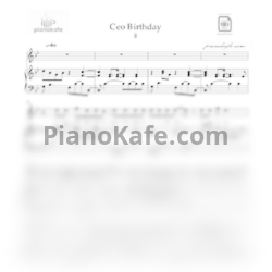 Ноты JJ - Ceo Birthday