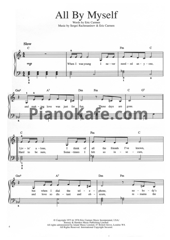 Ноты It's easy to play Celine Dion (Книга нот) - PianoKafe.com