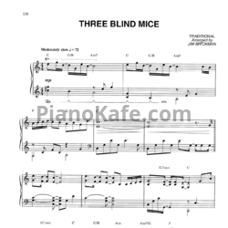 Ноты Jim Brickman - Three blind mice - предпросмотр