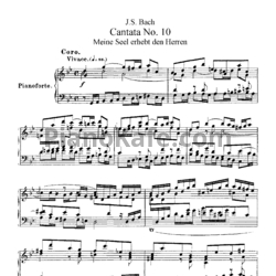 Ноты И. Бах - Кантата №10 "Meine seel erhebr den herren" (BWV 10) - предпросмотр