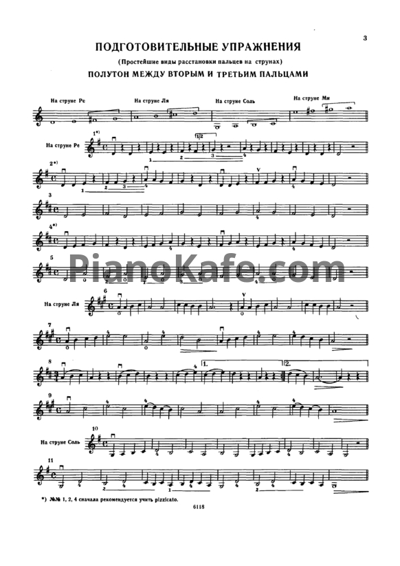Ноты Избранные этюды для скрипки. Детская музыкальная школа 1-3 классы - PianoKafe.com