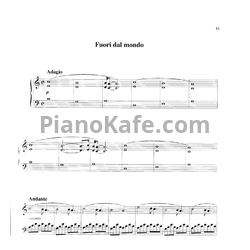 Ноты Ludovico Einaudi - Fuori dal mondo - предпросмотр