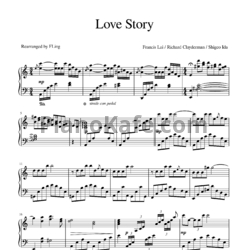 Ноты Francis Lai - Where do i begin - предпросмотр