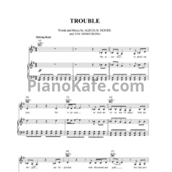 Ноты Pink - Trouble - предпросмотр