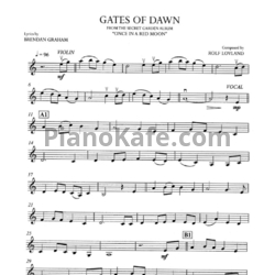 Ноты Secret Garden - Gates of the Dawn (для скрипки) - предпросмотр