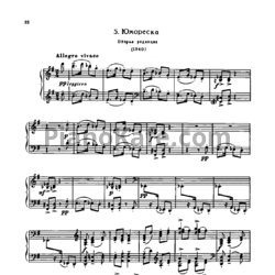 Ноты Сергей Рахманинов - Юмореска (Op.10, №5, вторая редакция) - предпросмотр