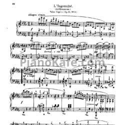 Ноты А. Йенсен - Вальс-каприс "L’Ingenuité" (Op. 31, №3) - предпросмотр