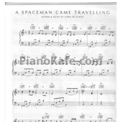 Ноты Chris de Burgh - A spaceman came travelling (Версия 2) - предпросмотр