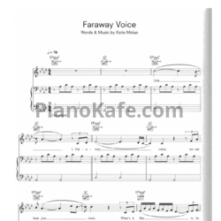 Ноты Katie Melua - Faraway voice - предпросмотр
