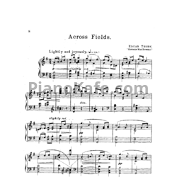 Ноты Edward MacDowell - Across fields - предпросмотр