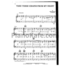 Ноты Ray Charles - Take these chains from my heart - предпросмотр
