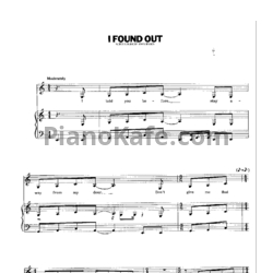 Ноты John Lennon - I found out - предпросмотр