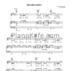 Ноты Maroon 5 - Sex and candy - предпросмотр