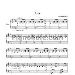 Ноты Giovanni Allevi - Aria