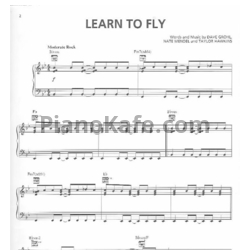 Ноты Foo Fighters - Learn to fly