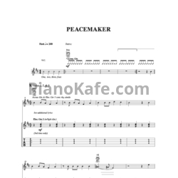 Ноты Green Day - Peacemaker - предпросмотр