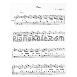 Ноты Dustin O'Halloran -  Fine - предпросмотр