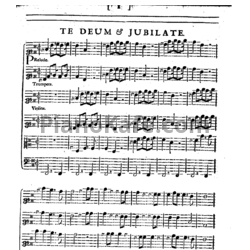 Ноты Генри Пёрселл - Te Deum and Jubilate Deo ре мажор (Z 232) - предпросмотр