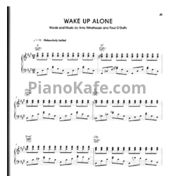 Ноты Amy Winehouse - Wake up alone - предпросмотр