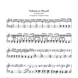 Ноты Linkin Park - Talking to myself - предпросмотр