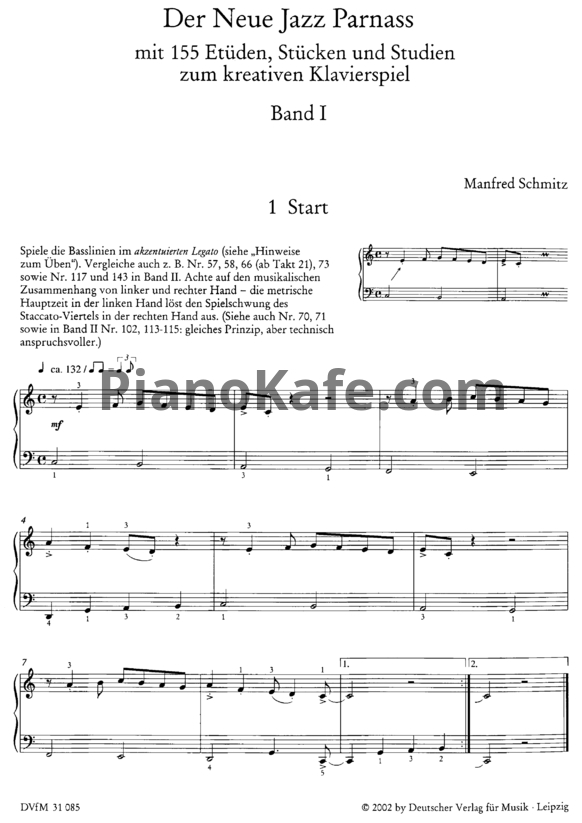 Ноты Манфред Шмитц - Mini Jazz 1 (Книга нот) - PianoKafe.com