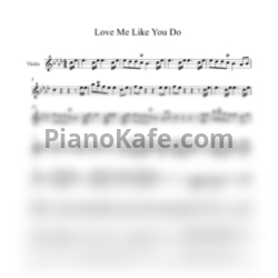Ноты Robert Mendoza - Love me like you do - предпросмотр