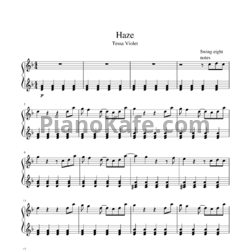 Ноты Tessa Violet - Haze