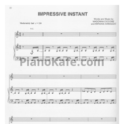 Ноты Madonna - Impressive instant - предпросмотр