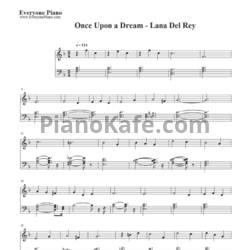 Ноты Lana Del Rey - Once Upon a Dream - предпросмотр