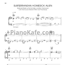 Ноты Radiohead - Subterranean homesick alien (Версия 2) - предпросмотр