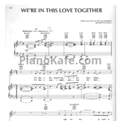 Ноты Al Jarreau - We're in this love together - предпросмотр