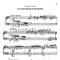 Ноты Ференц Лист - Святая Доротея - предпросмотр