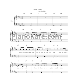 Ноты Goo Goo Dolls - All that you are