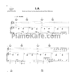 Ноты Amy Macdonald - L.A. - предпросмотр