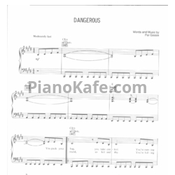 Ноты Roxette - Dangerous - предпросмотр