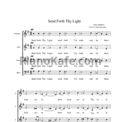 Ноты М. Балакирев - Send forth thy light (Хоровая партитура) - предпросмотр