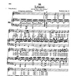 Ноты Франц Шуберт - Литания - предпросмотр