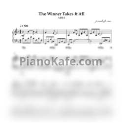 Ноты ABBA - The Winner takes it all (Piano cover) - предпросмотр