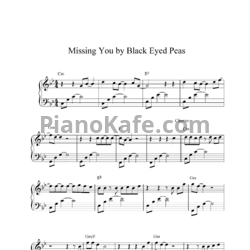 Ноты The Black Eyed Peas - Missing you - предпросмотр