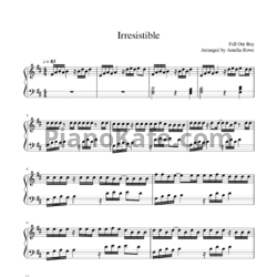 Ноты Fall Out Boy - Irresistible - предпросмотр