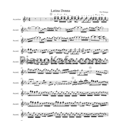Ноты Петр Дранга - Latina Donna - предпросмотр