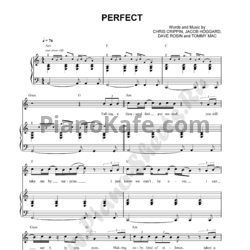 Ноты Hedley - Perfect