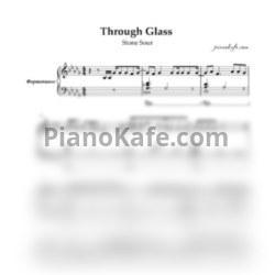Ноты Stone Sour - Through glass