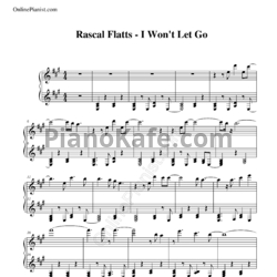 Ноты Rascal Flatts - I won't let go